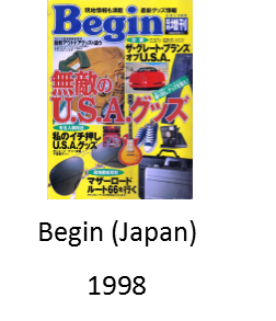Begin Magazine from Japan 1998 featuring Angel Delgadillo and his barber shop, Route 66 gift shop, and visitor's center in Seligman Arizona