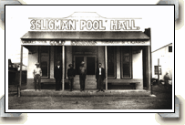The original Delgadillo pool hall and barber shop on the first alignment of Route 66 in Seligman Arizona